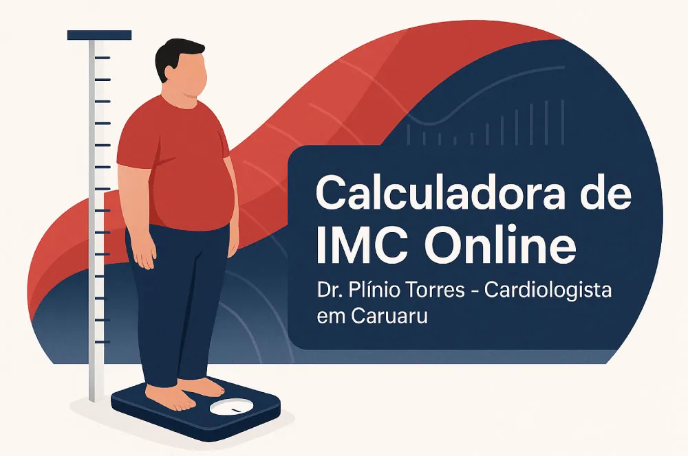 Calculadora de IMC online do Dr. Plínio Torres